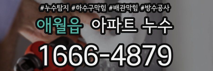 애월읍 아파트 누수