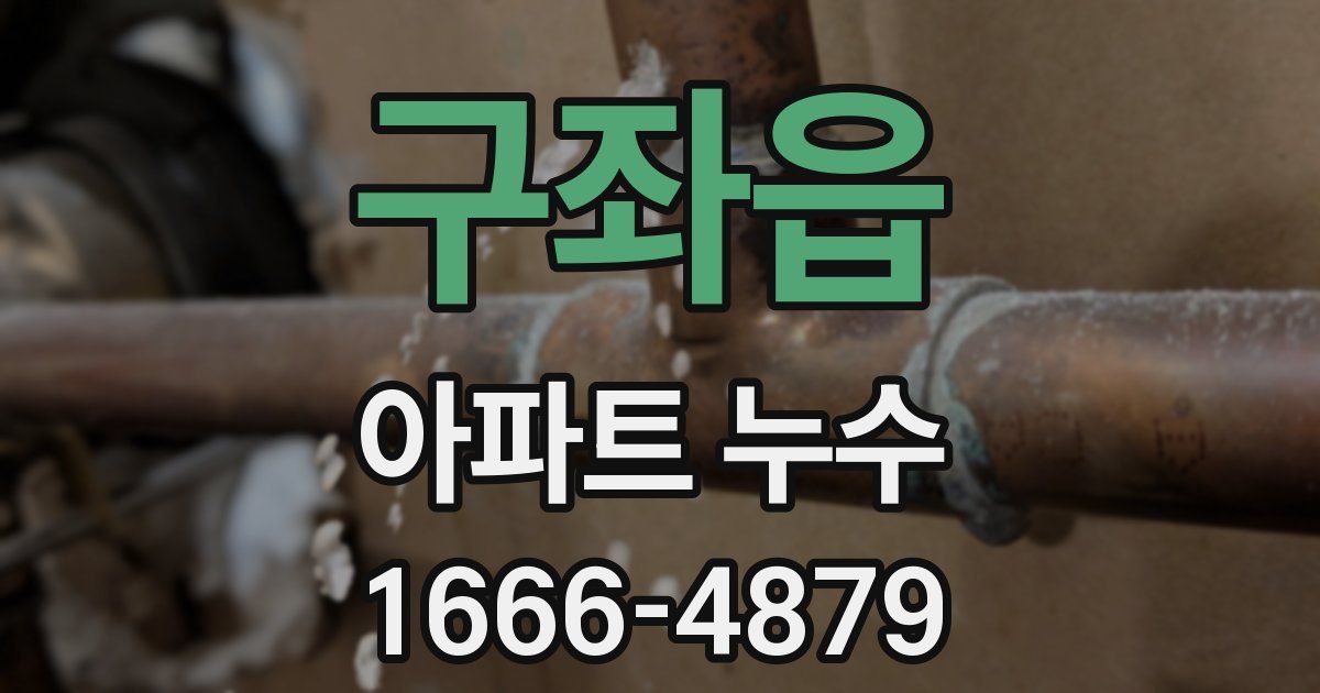 구좌읍 아파트 누수