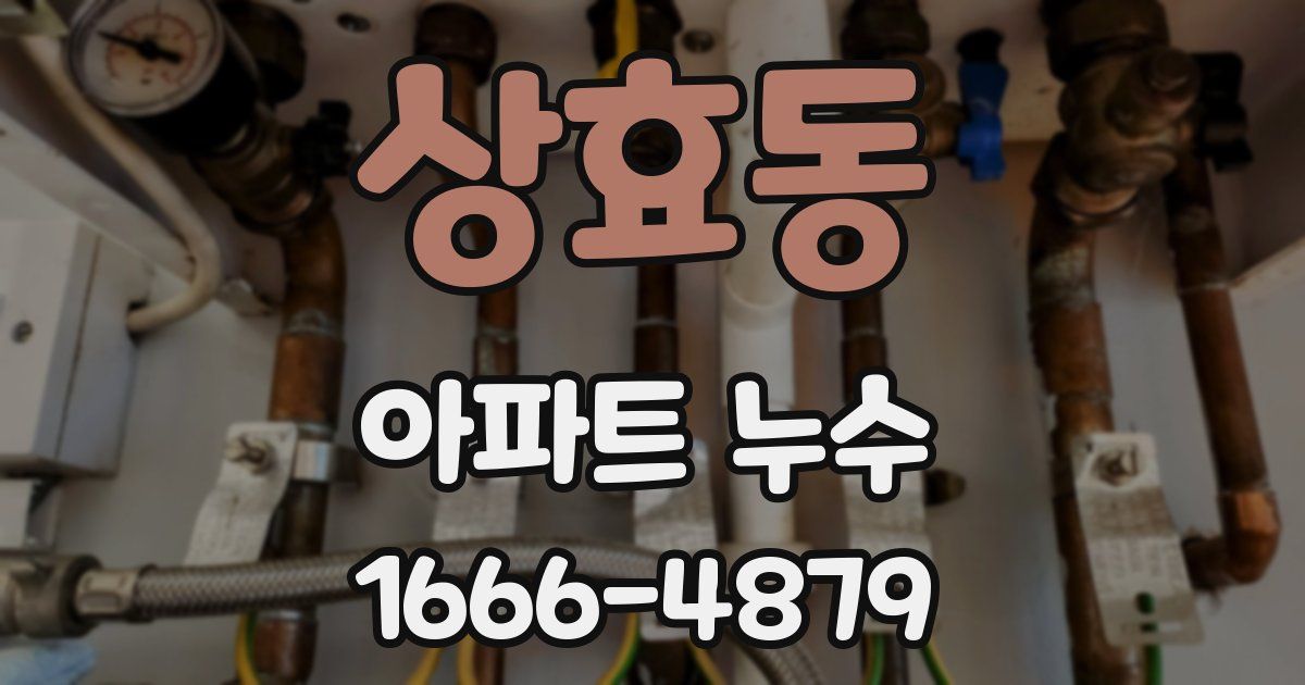 상효동 아파트 누수