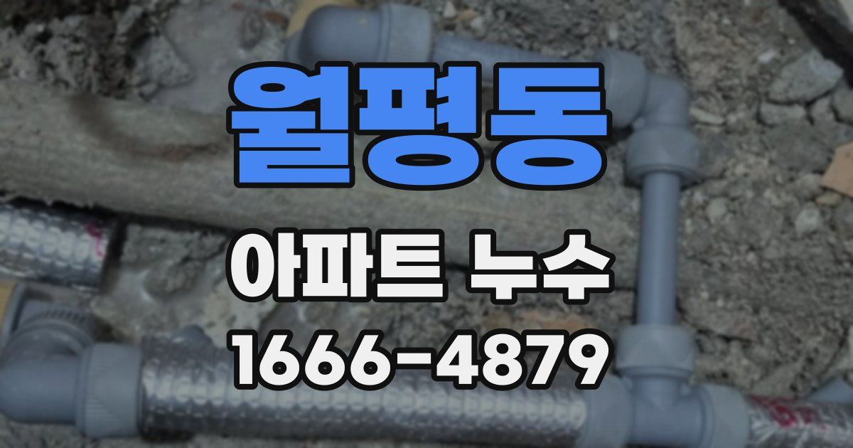 월평동 아파트 누수