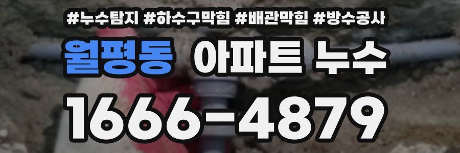 월평동 아파트 누수