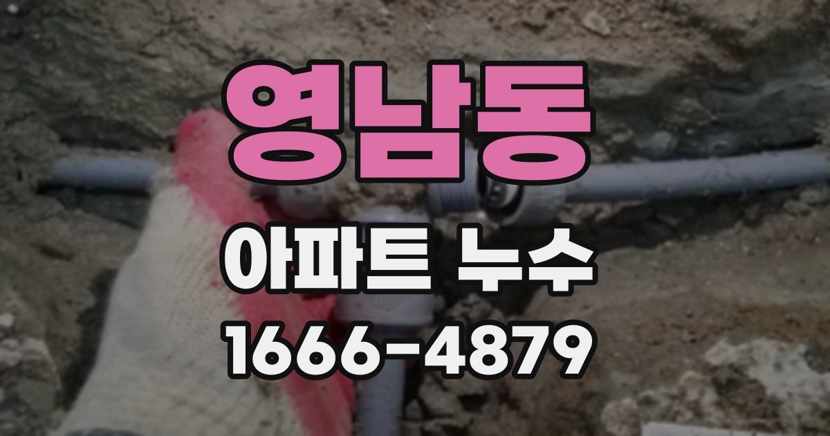 영남동 아파트 누수