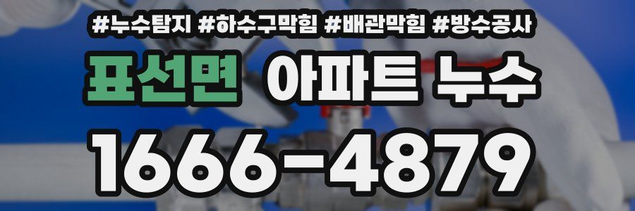표선면 아파트 누수