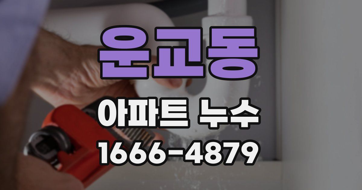 운교동 아파트 누수
