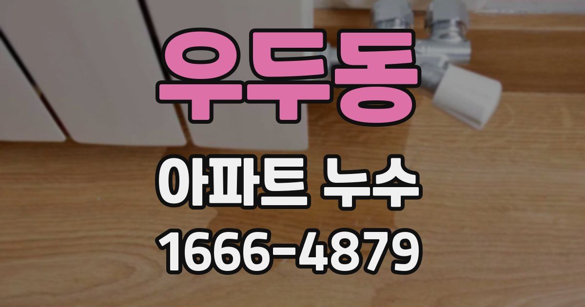 우두동 아파트 누수
