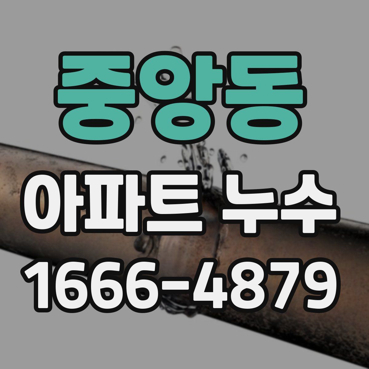 중앙동 아파트 누수