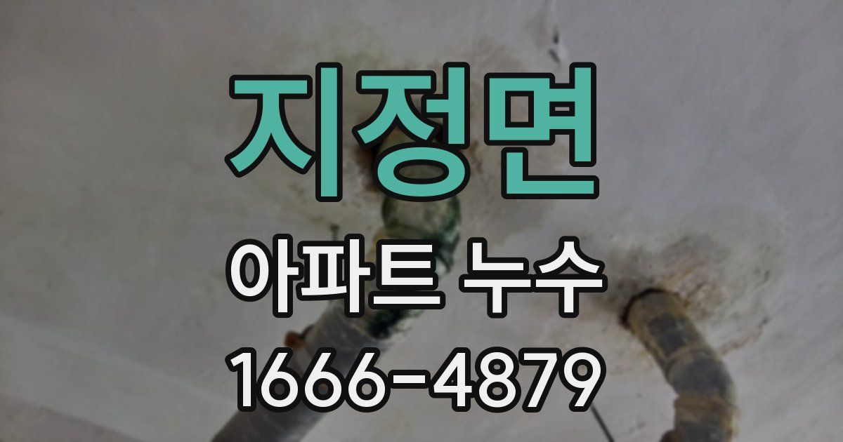 지정면 아파트 누수