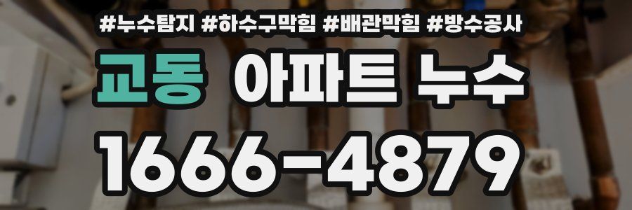 교동 아파트 누수