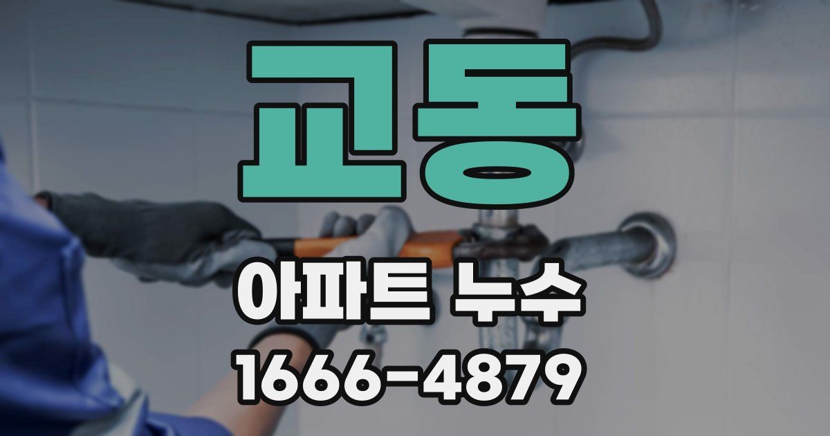 교동 아파트 누수