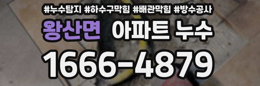 왕산면 아파트 누수