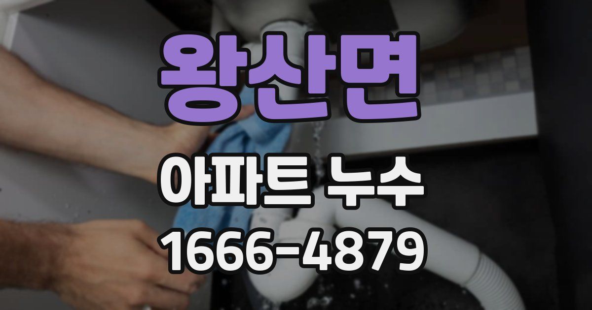 왕산면 아파트 누수