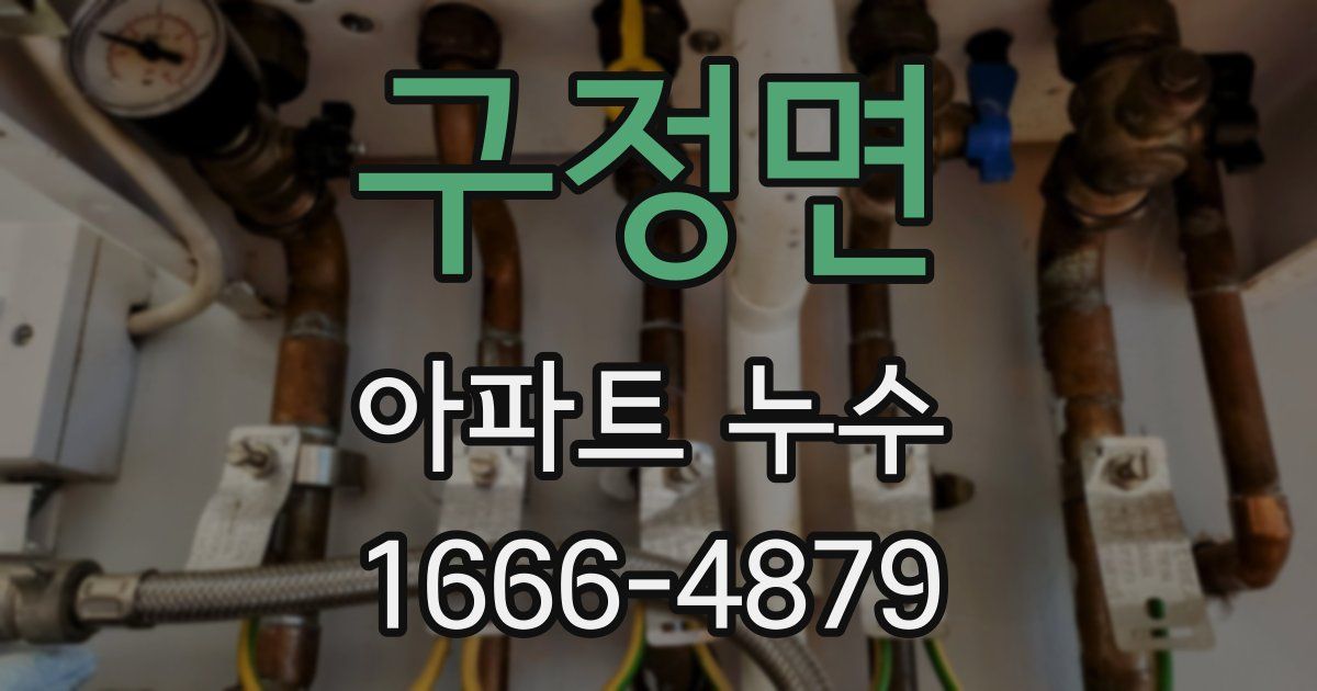 구정면 아파트 누수