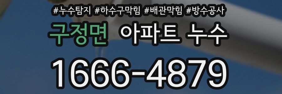 구정면 아파트 누수