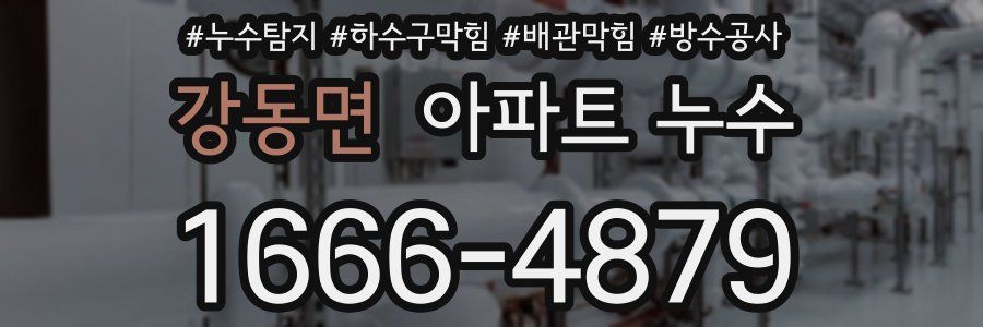 강동면 아파트 누수