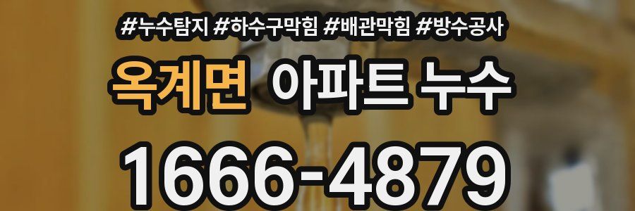 옥계면 아파트 누수