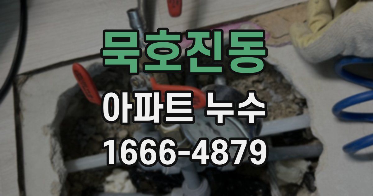 묵호진동 아파트 누수
