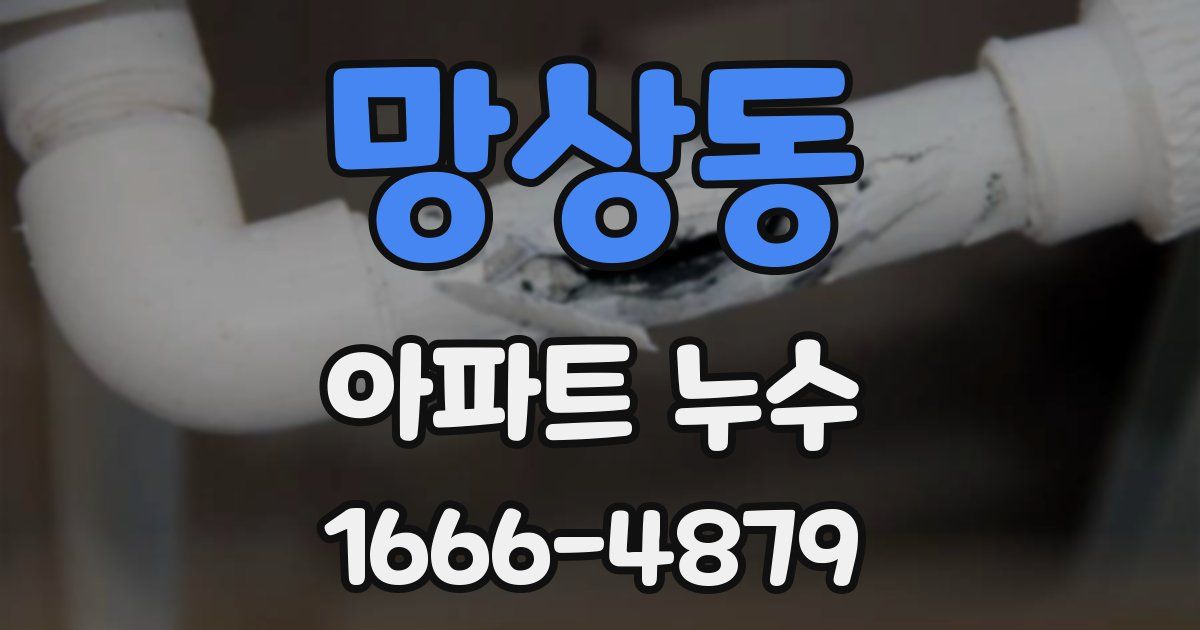 망상동 아파트 누수