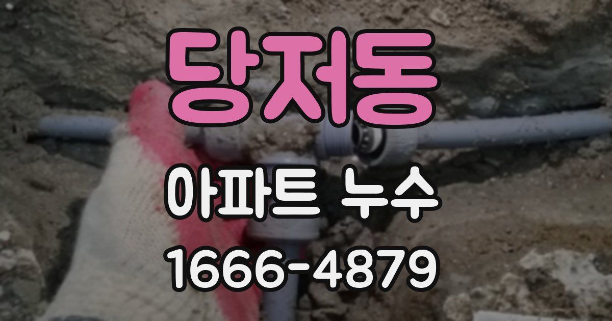 당저동 아파트 누수