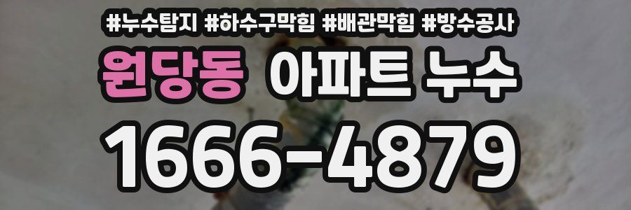 원당동 아파트 누수