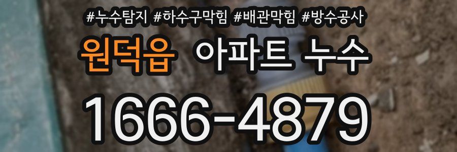 원덕읍 아파트 누수
