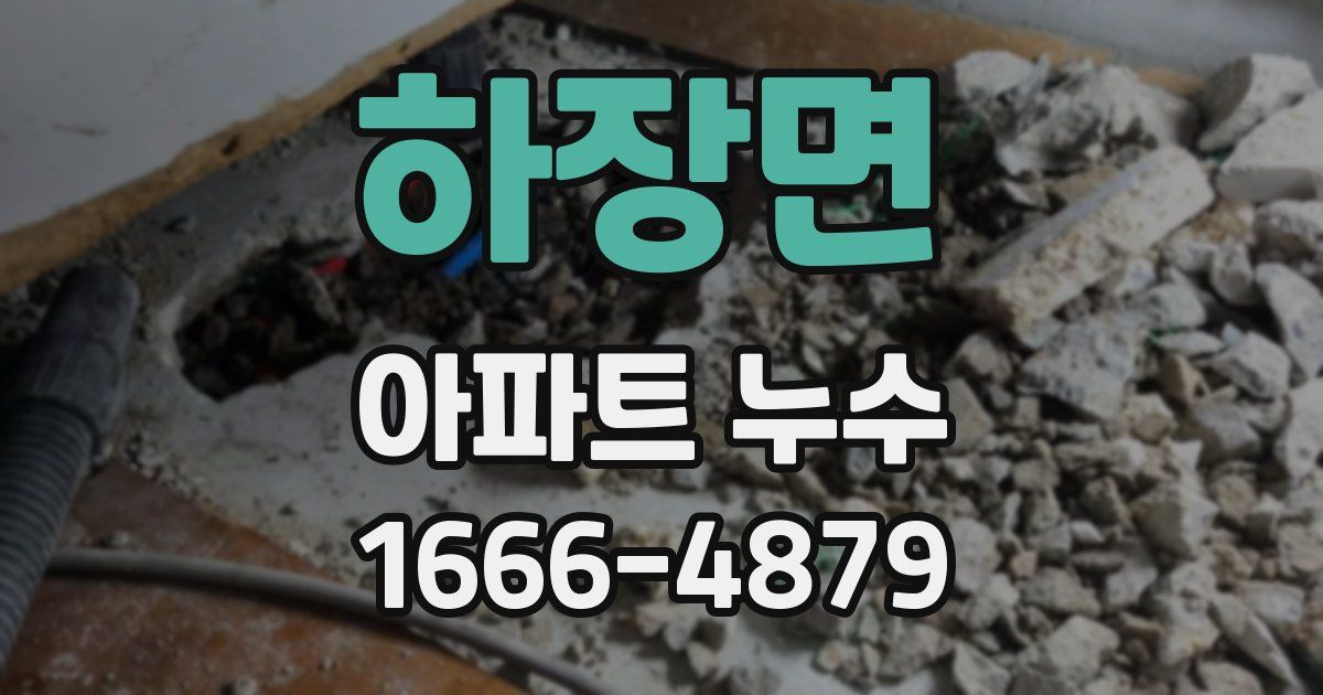 하장면 아파트 누수