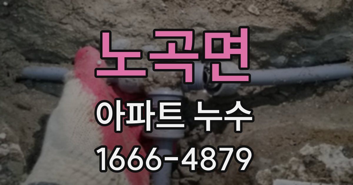 노곡면 아파트 누수
