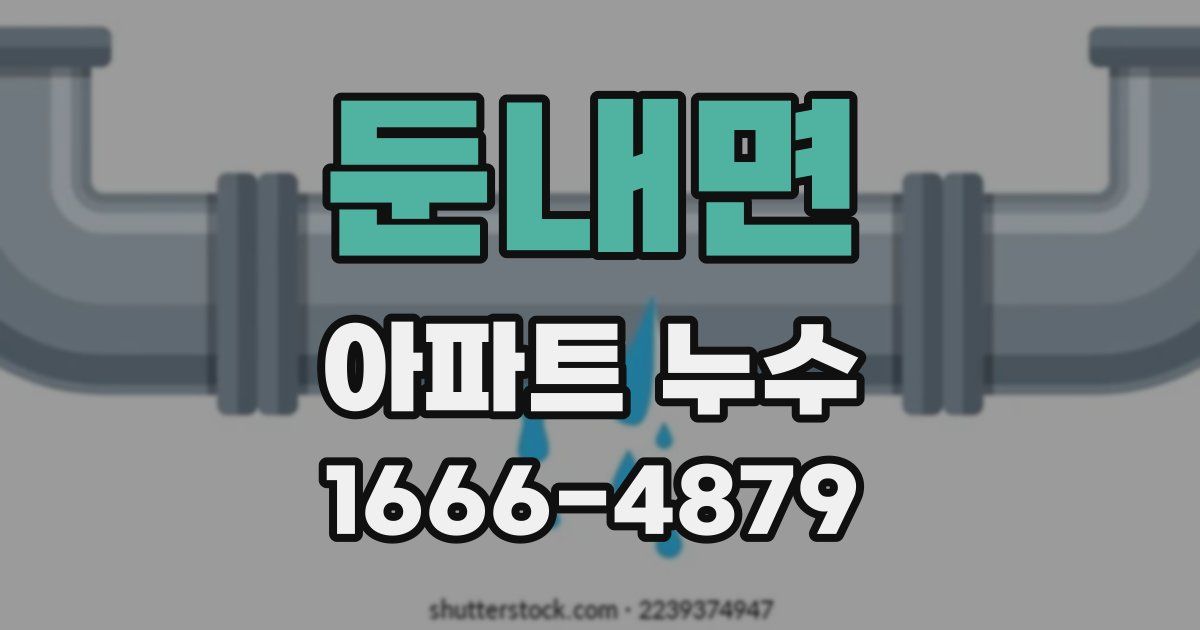 둔내면 아파트 누수
