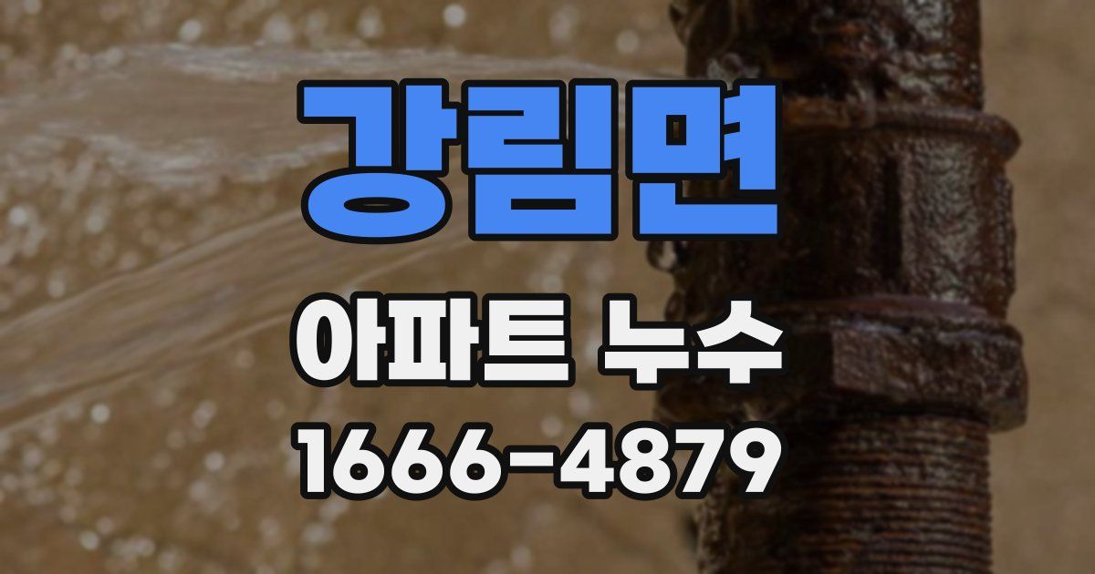 강림면 아파트 누수