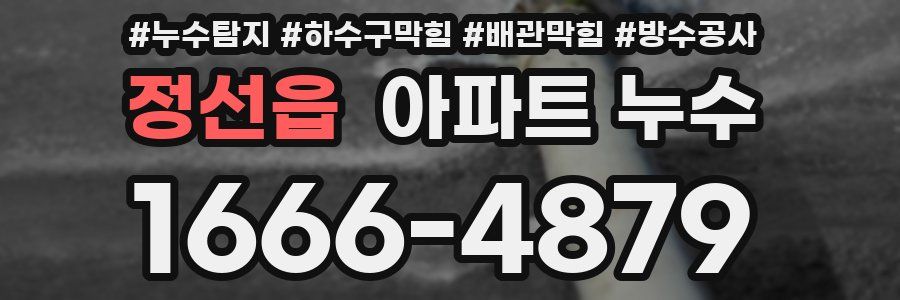 정선읍 아파트 누수