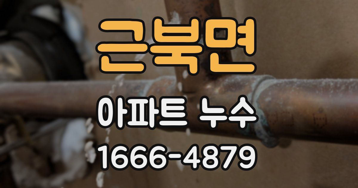근북면 아파트 누수