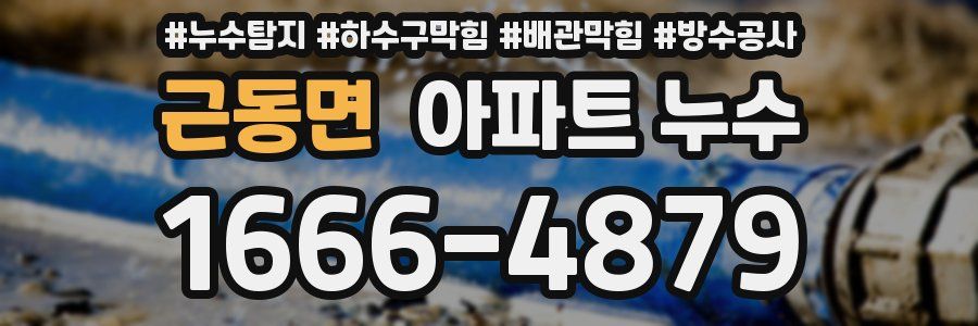 근동면 아파트 누수