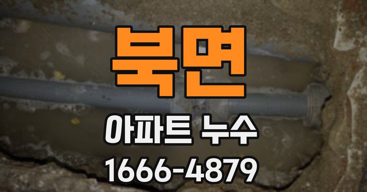 북면 아파트 누수