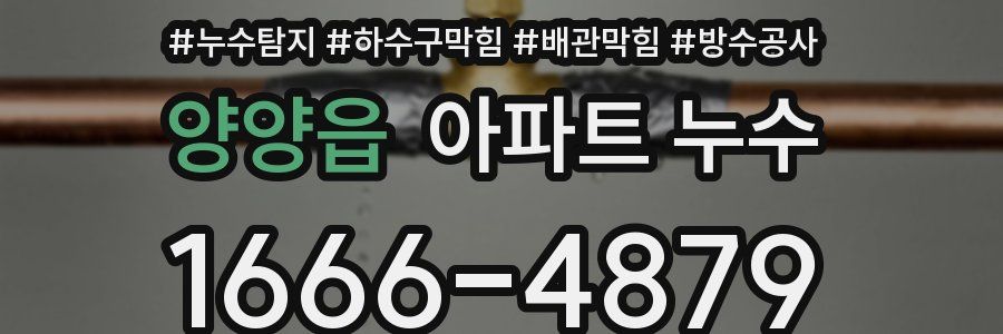 양양읍 아파트 누수