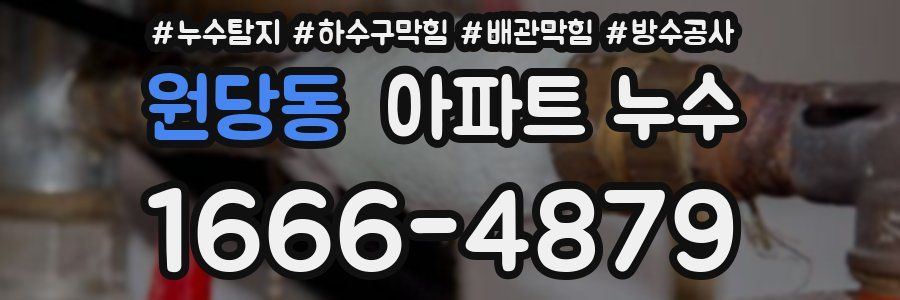 원당동 아파트 누수
