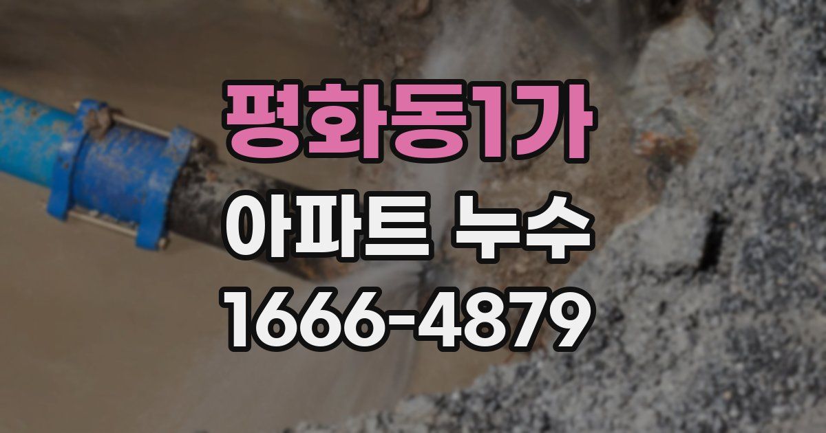 평화동1가 아파트 누수