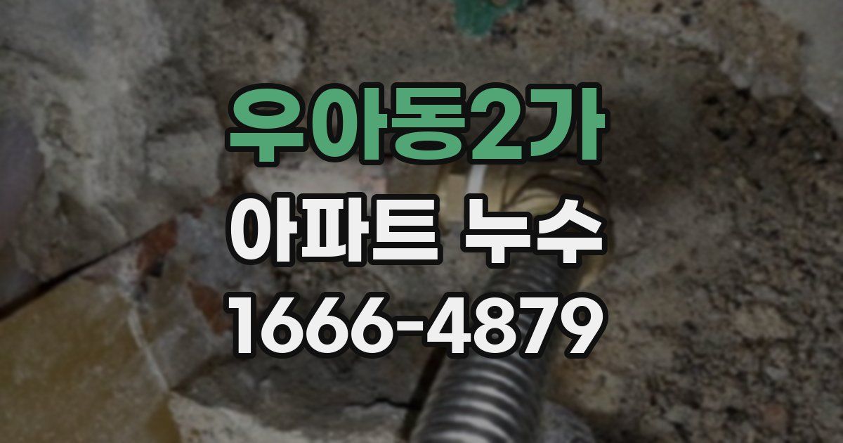 우아동2가 아파트 누수