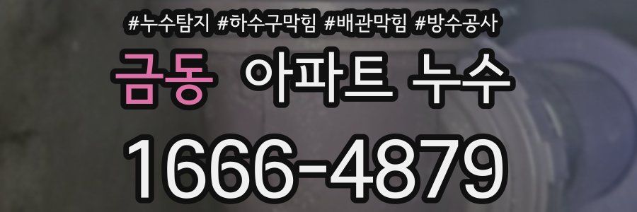 금동 아파트 누수