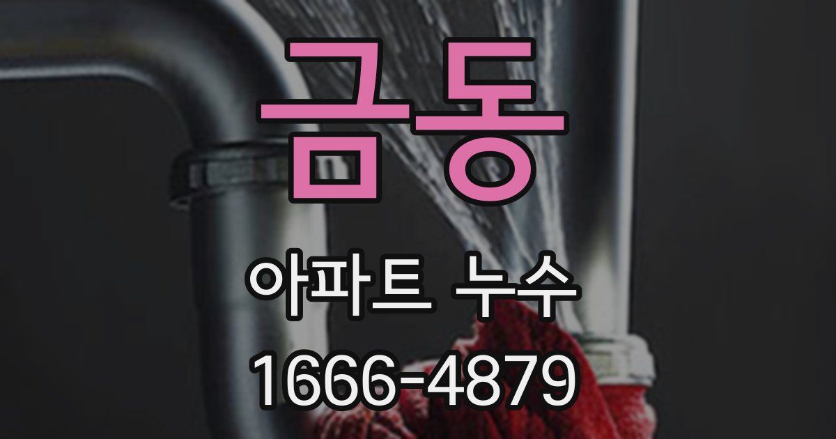 금동 아파트 누수