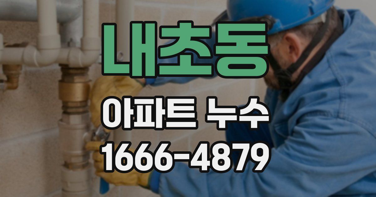 내초동 아파트 누수
