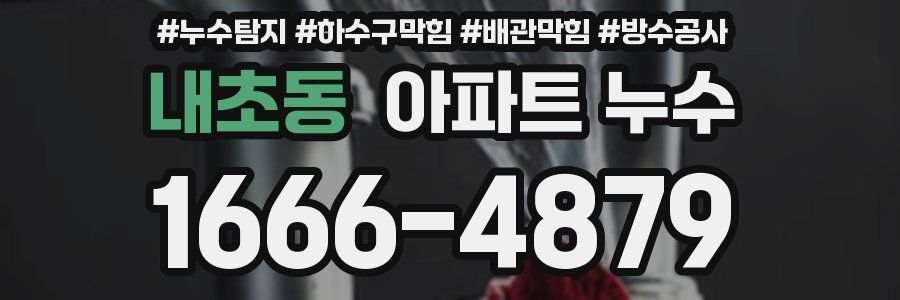 내초동 아파트 누수