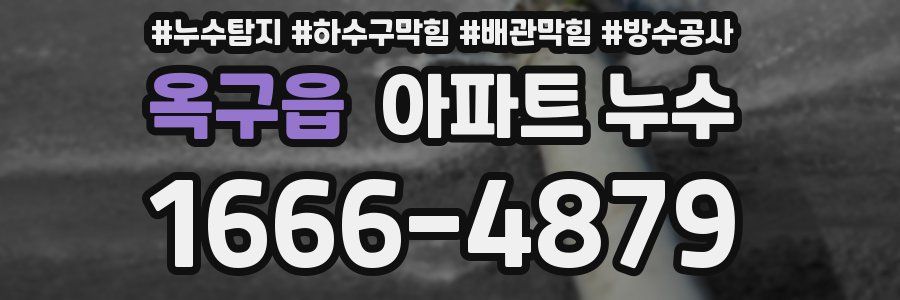 옥구읍 아파트 누수