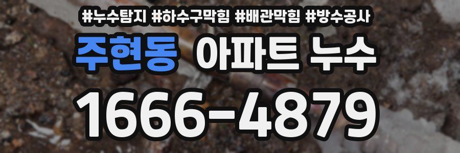 주현동 아파트 누수