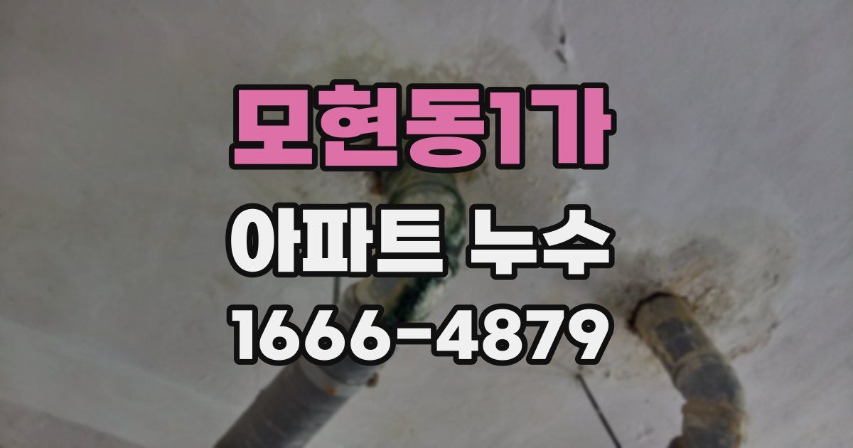 모현동1가 아파트 누수