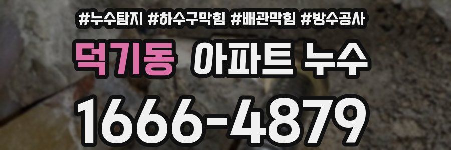 덕기동 아파트 누수