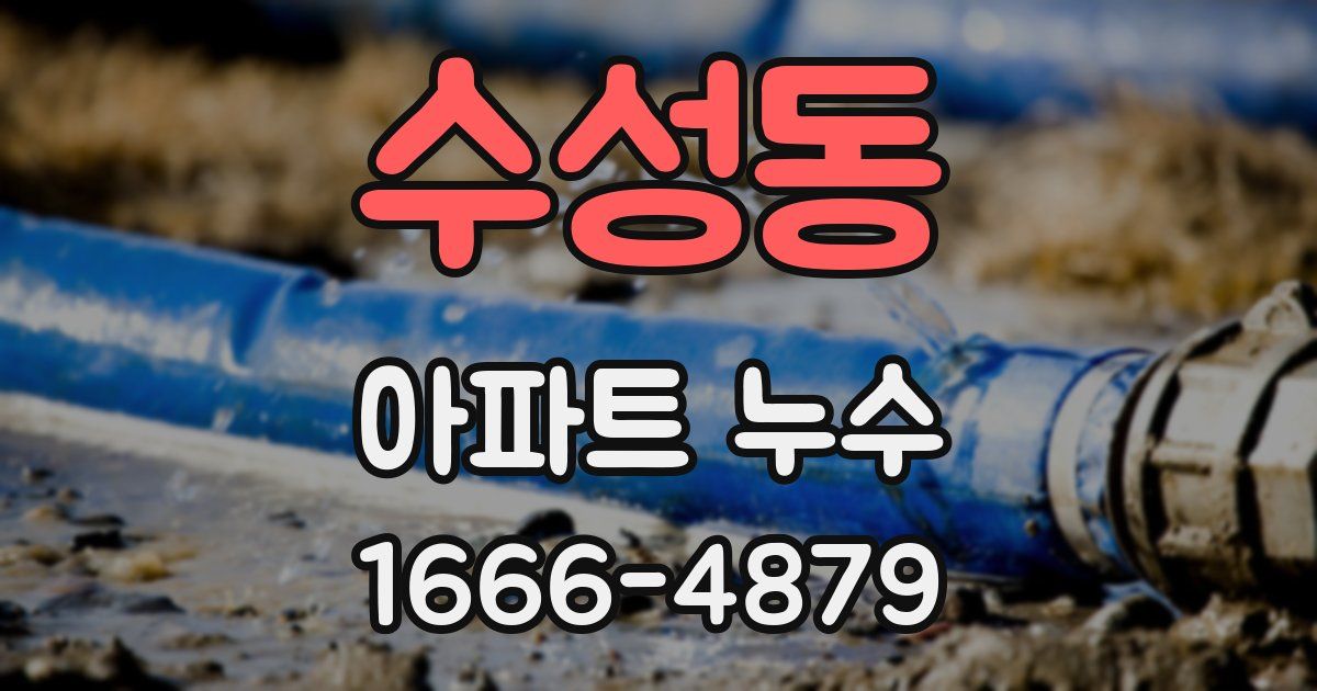 수성동 아파트 누수