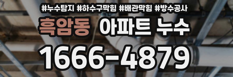 흑암동 아파트 누수