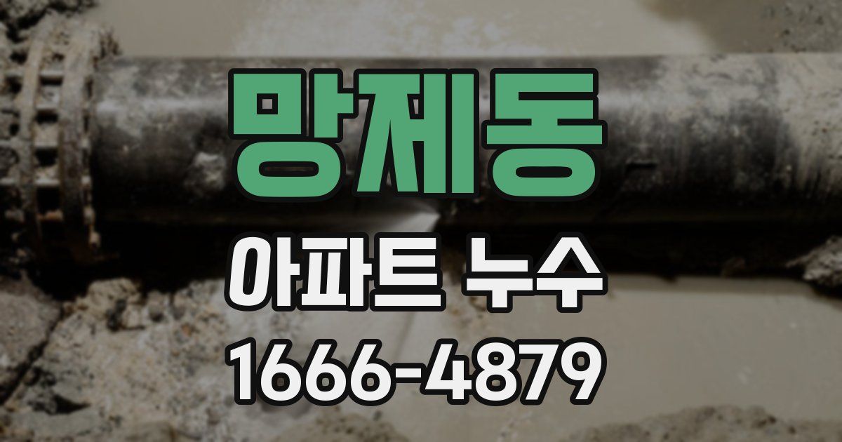 망제동 아파트 누수