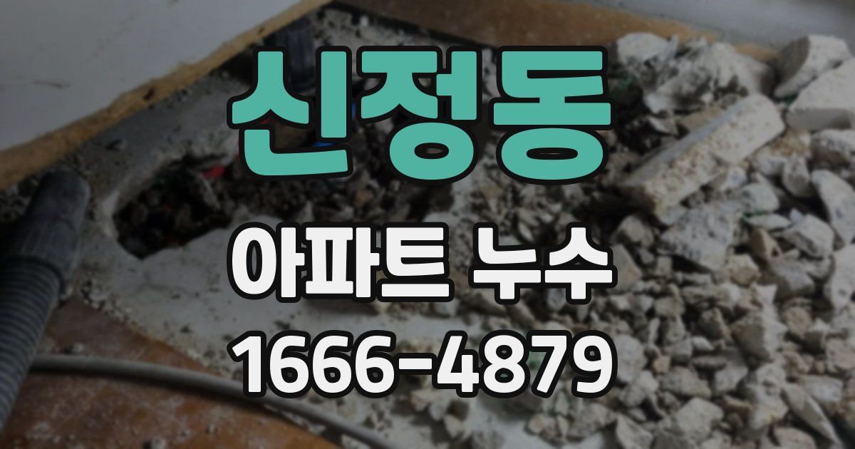 신정동 아파트 누수
