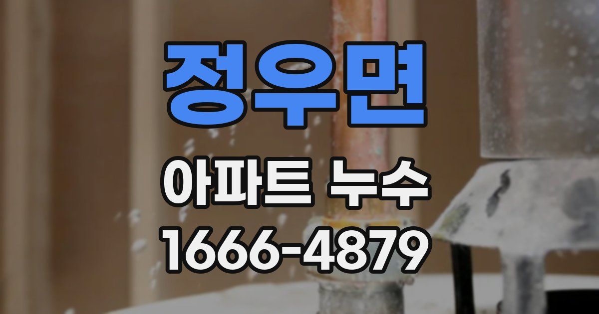 정우면 아파트 누수
