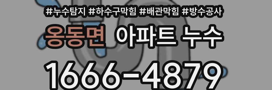 옹동면 아파트 누수
